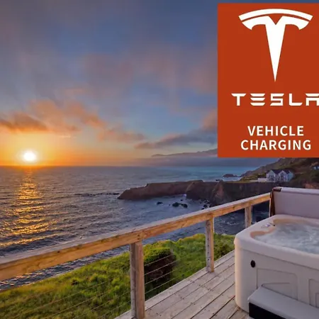 Exquisite Oceanview! By Oceanviewhottubs Oceanfront! Shelter Cove, Ca Tesla Ev Station Apartment